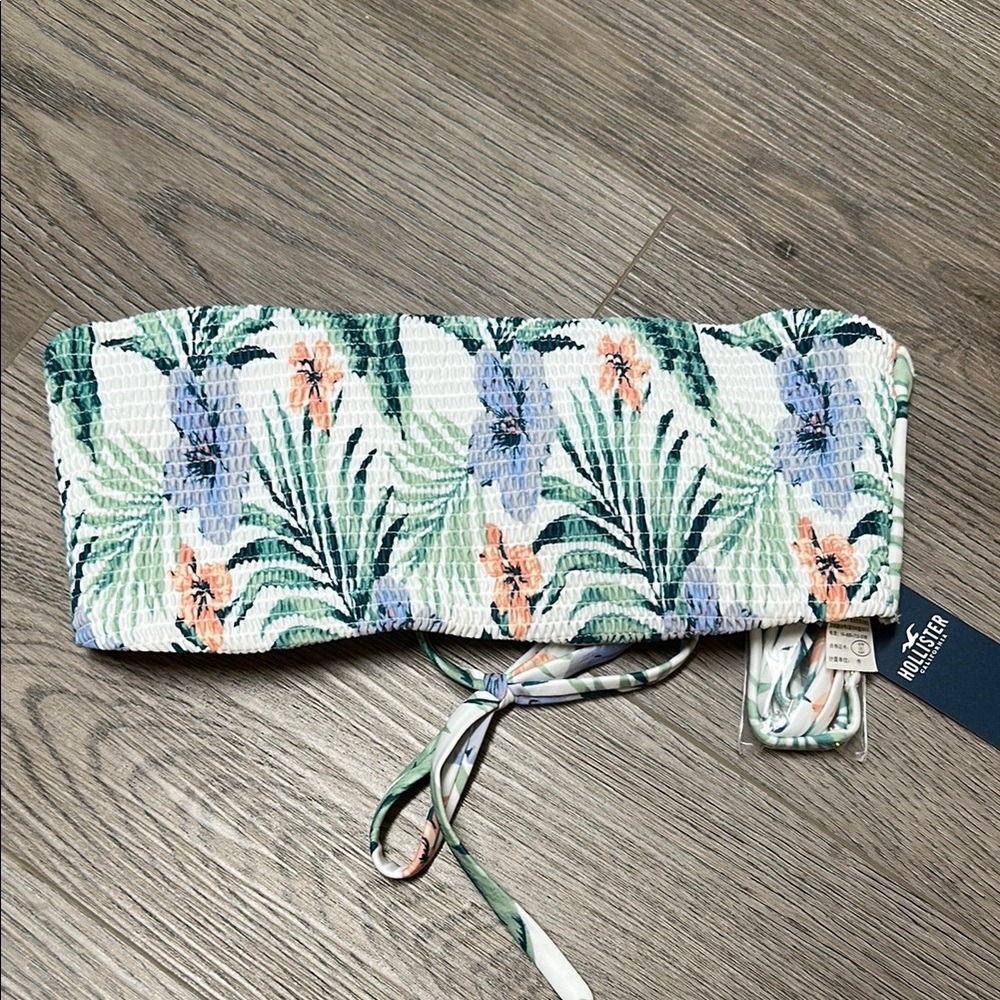 Hollister Tropical Print Bandeau Top